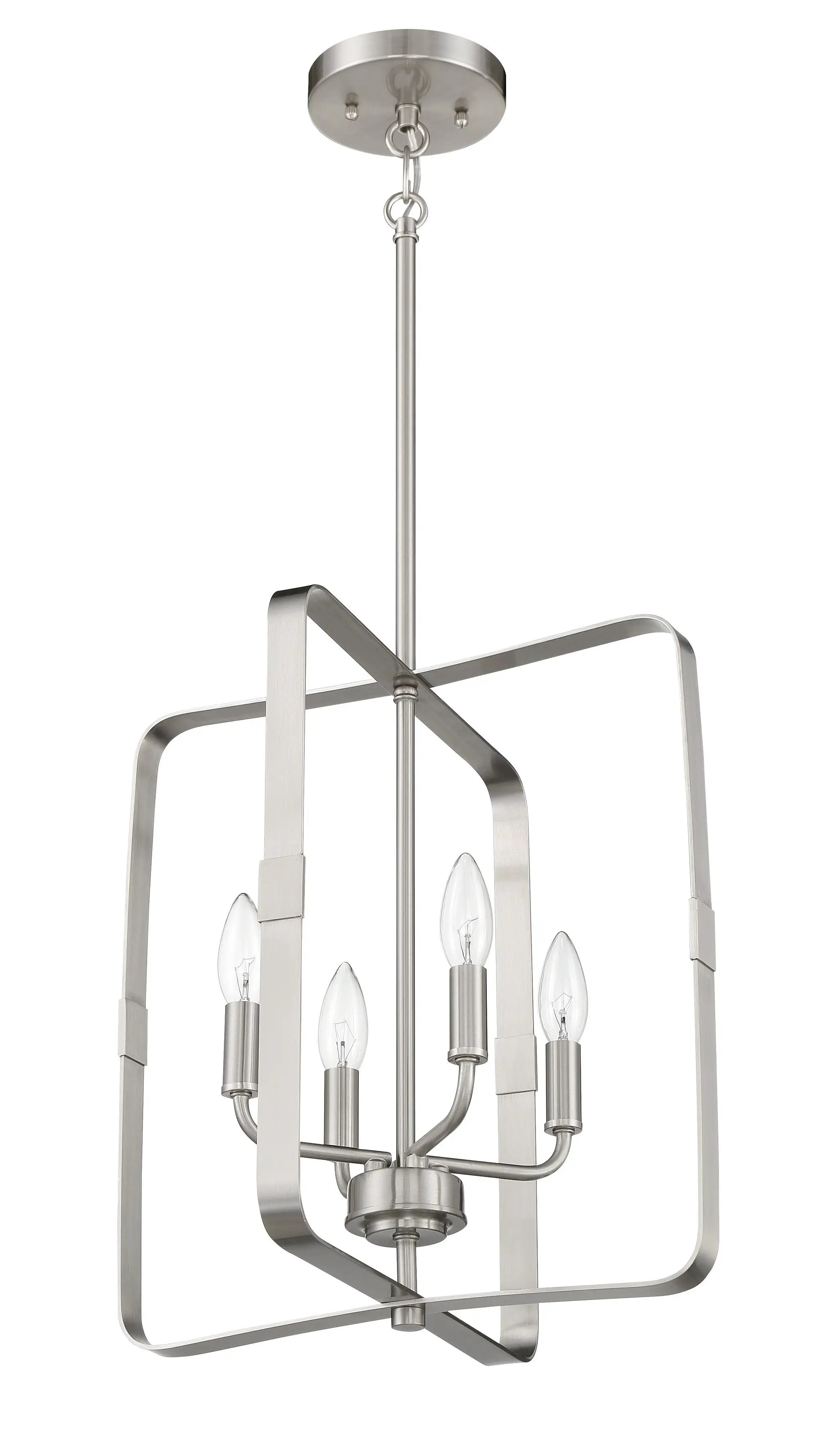 brushed polished nickel ceiling mount