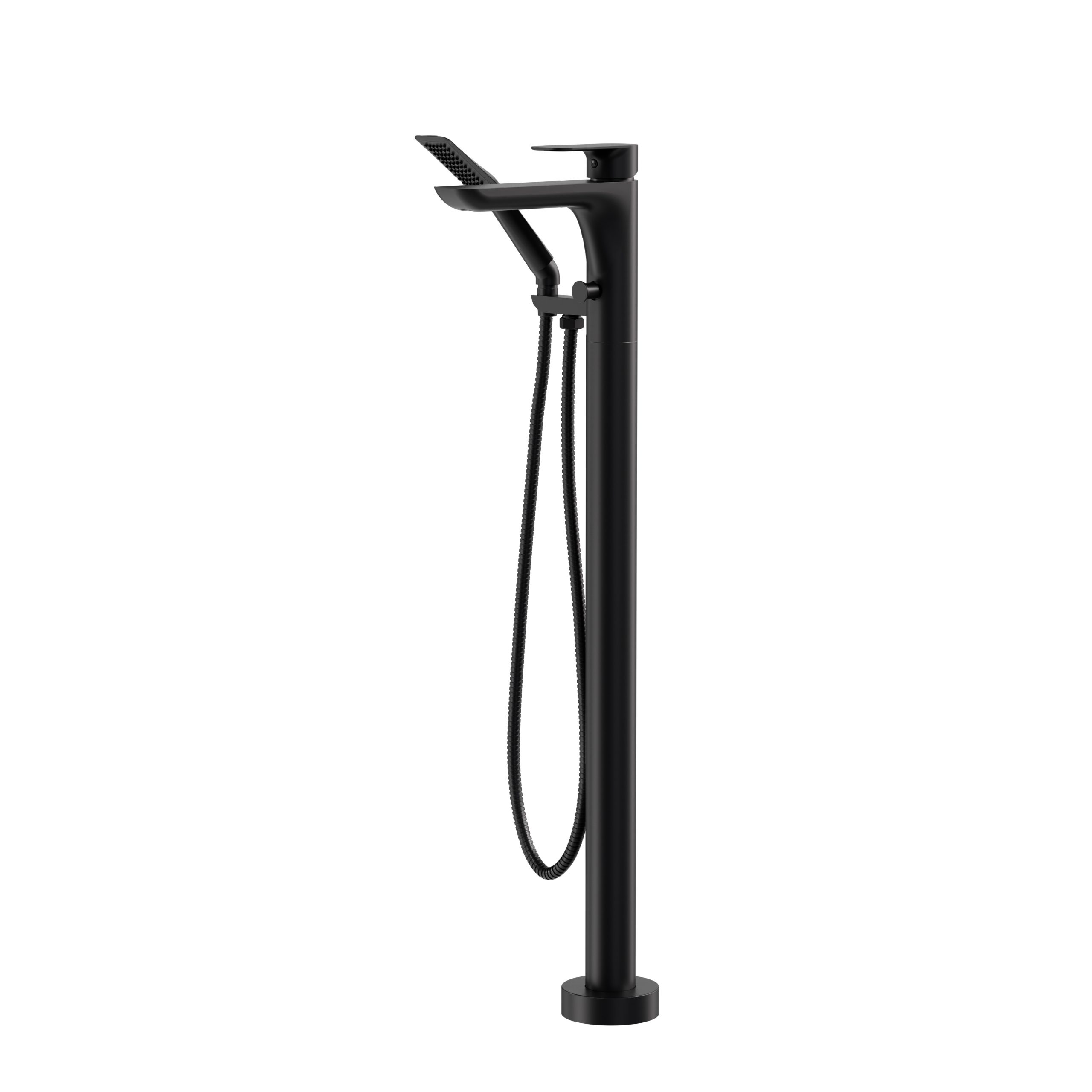 Aquabrass Must Floor Tub Filler with Handshower