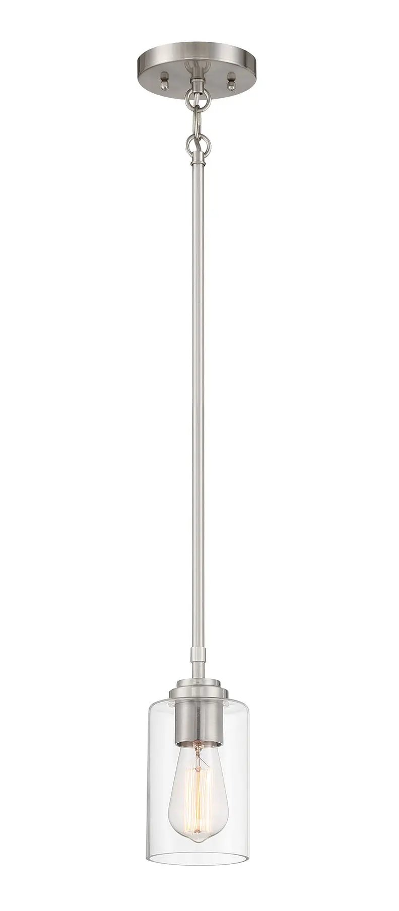 brushed polished nickel pendants