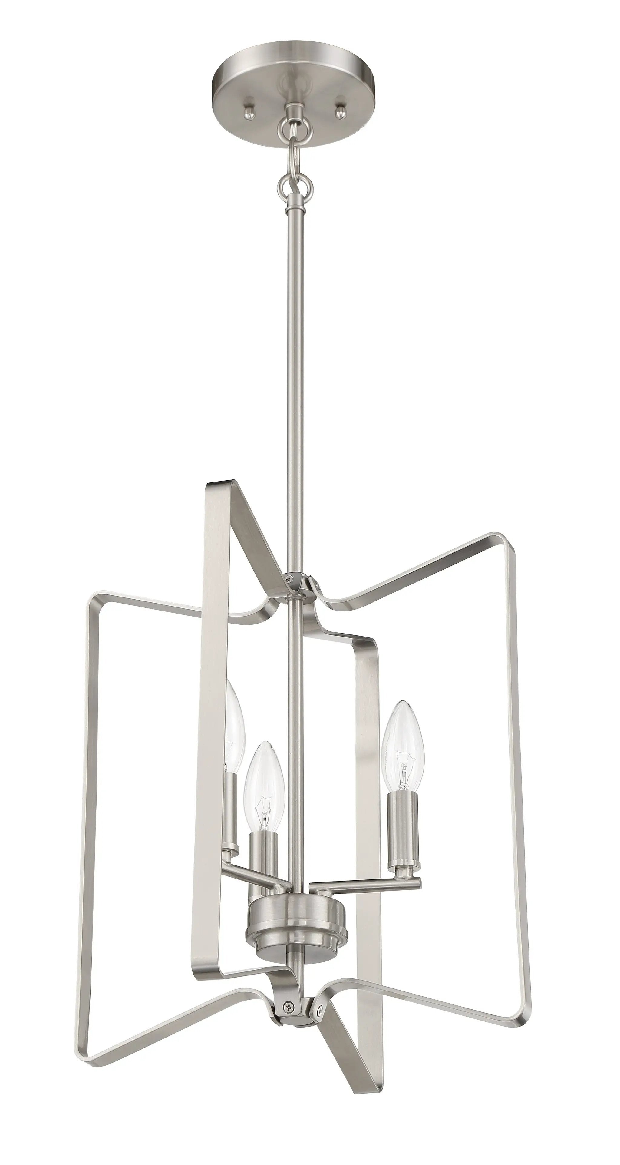 brushed polished nickel ceiling mount