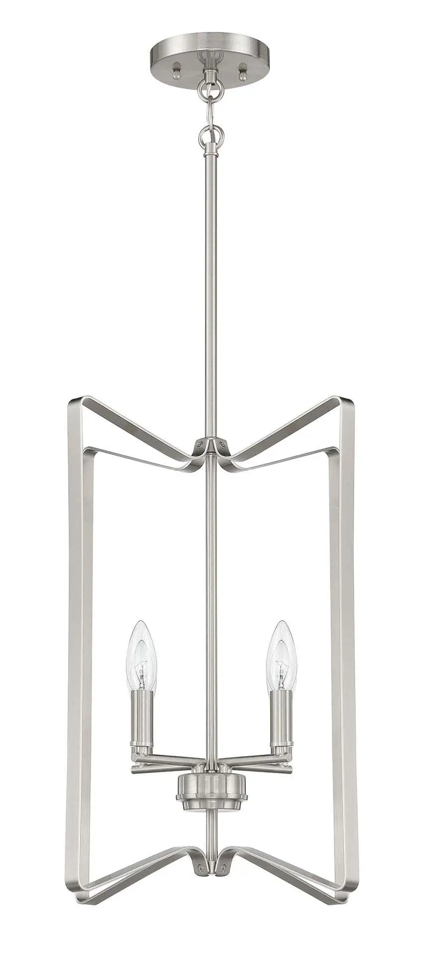brushed polished nickel ceiling mount