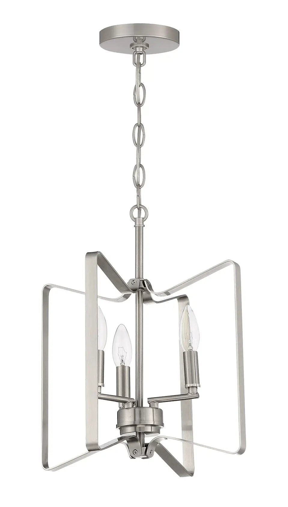 brushed polished nickel ceiling mount