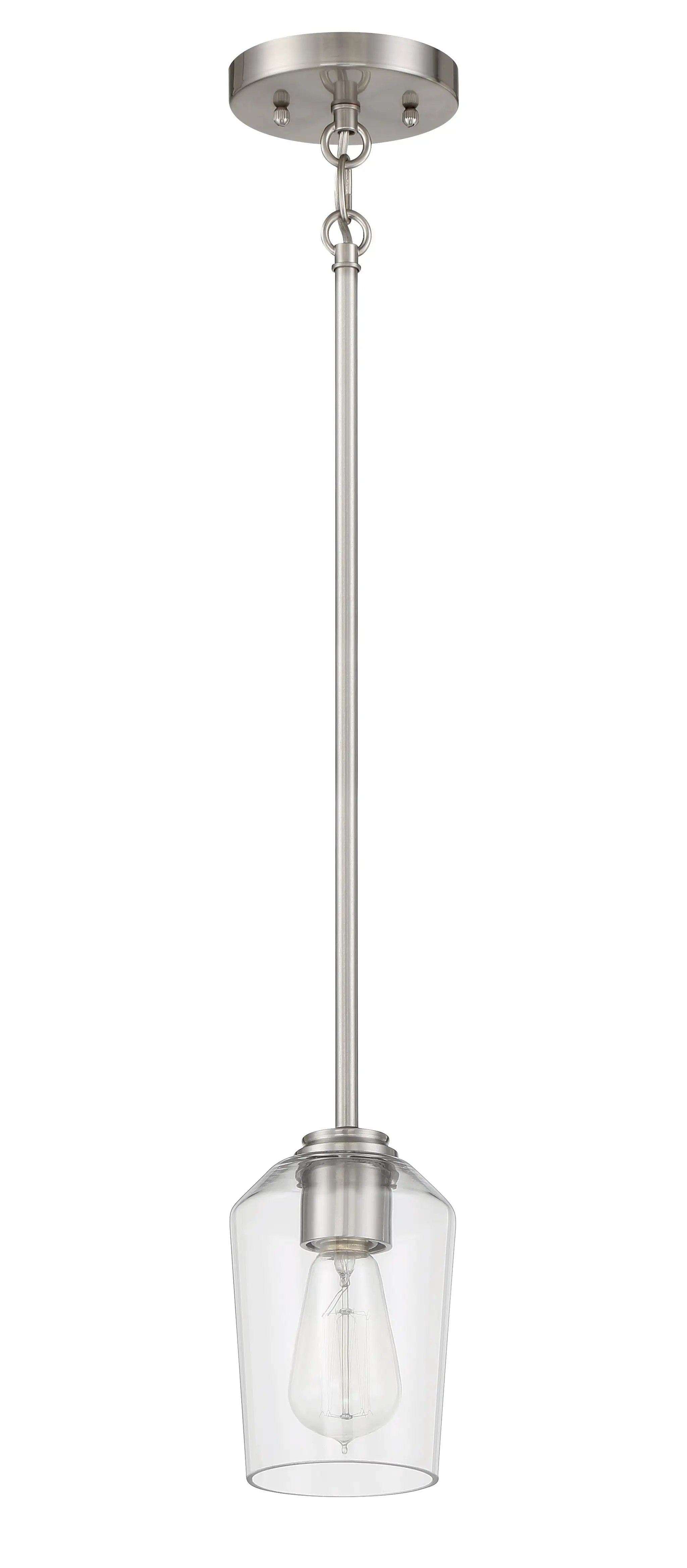 brushed polished nickel pendants