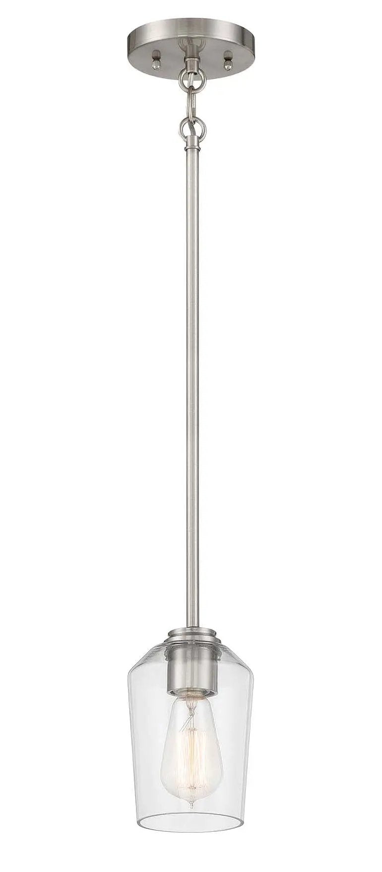 brushed polished nickel pendants