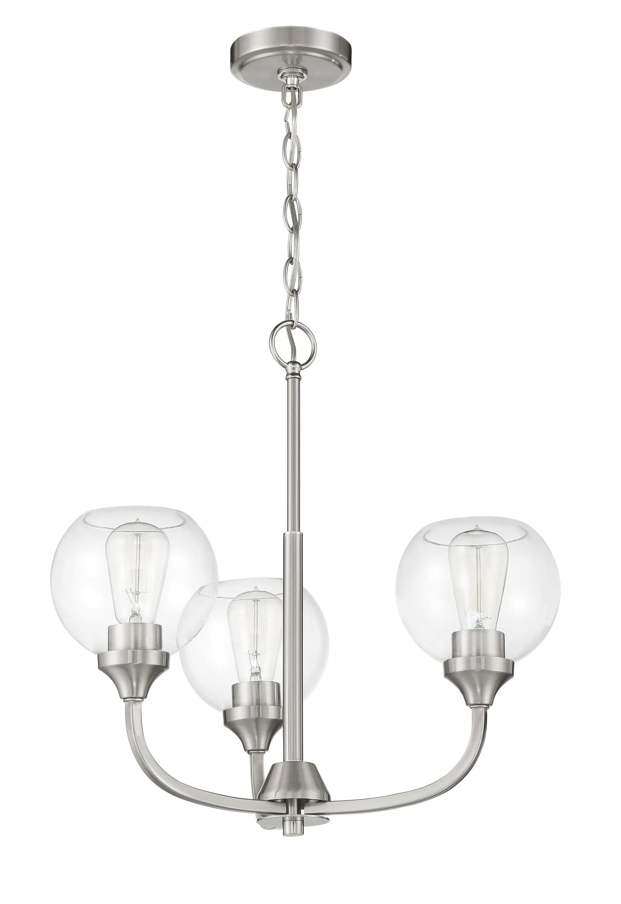 brushed polished nickel chandeliers