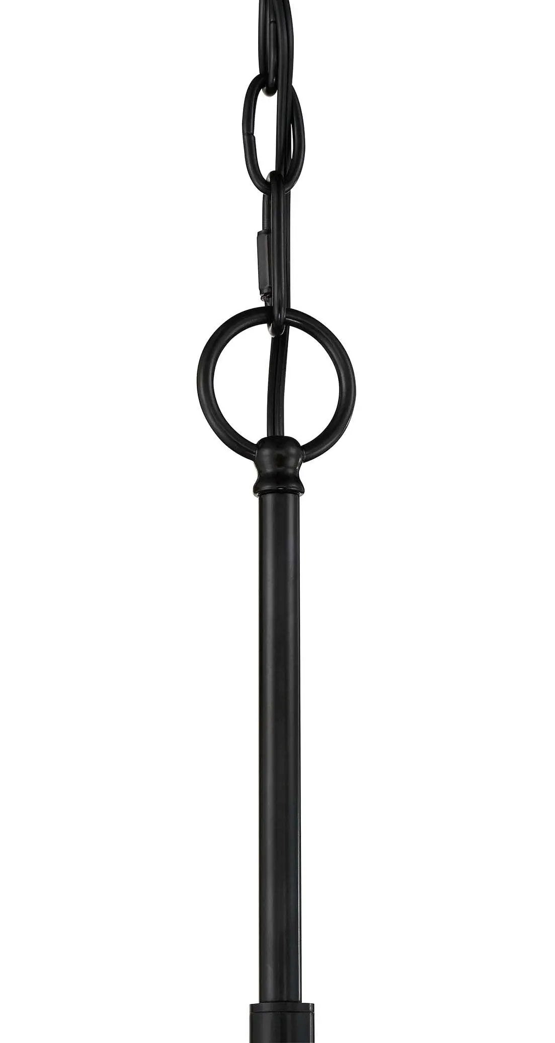 flat black chandeliers