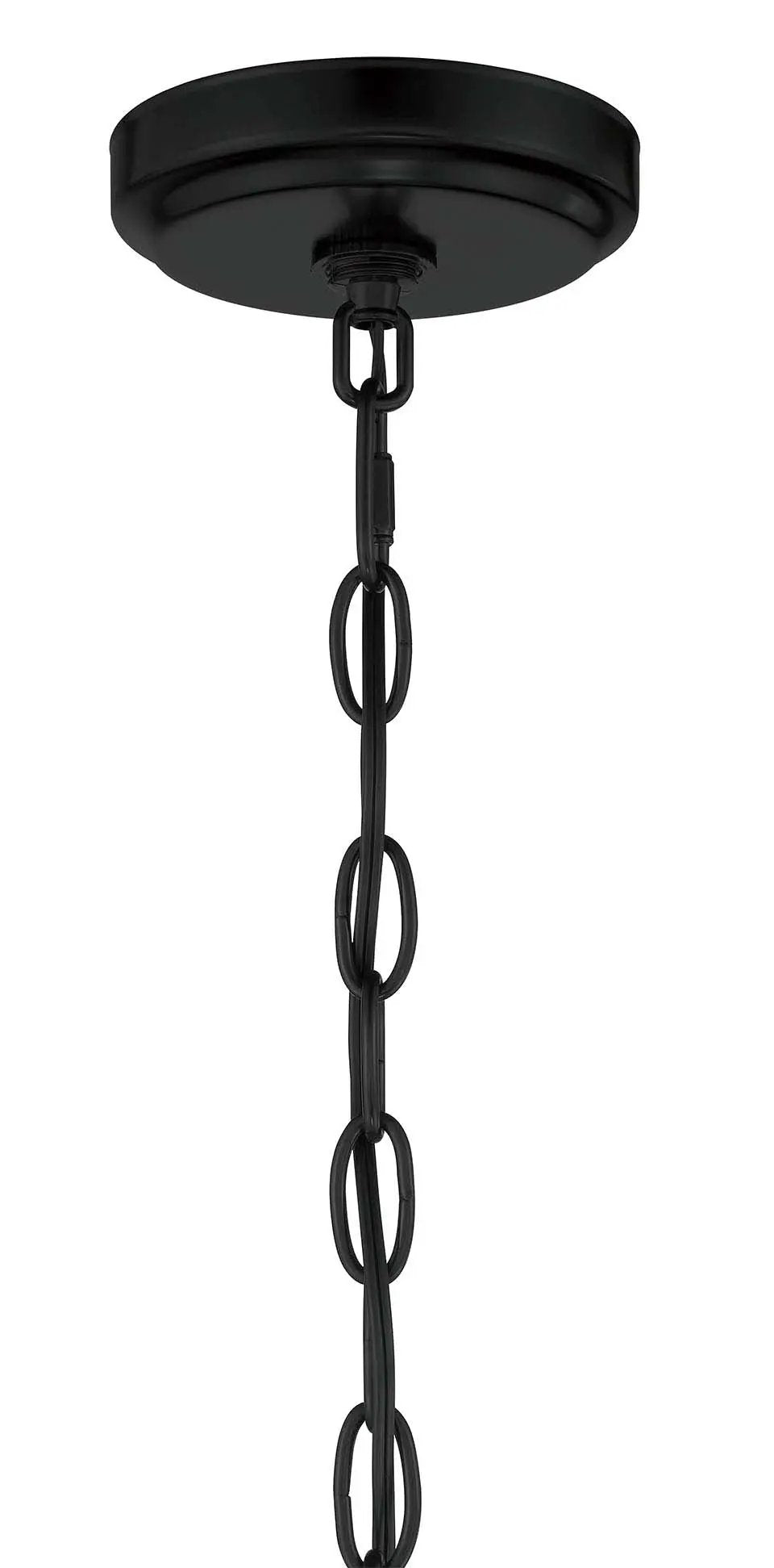 flat black chandeliers