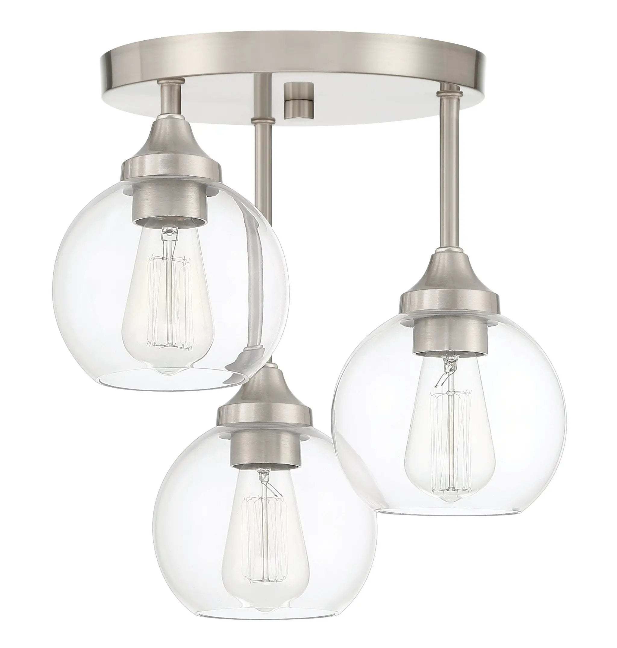 brushed polished nickel ceiling mount