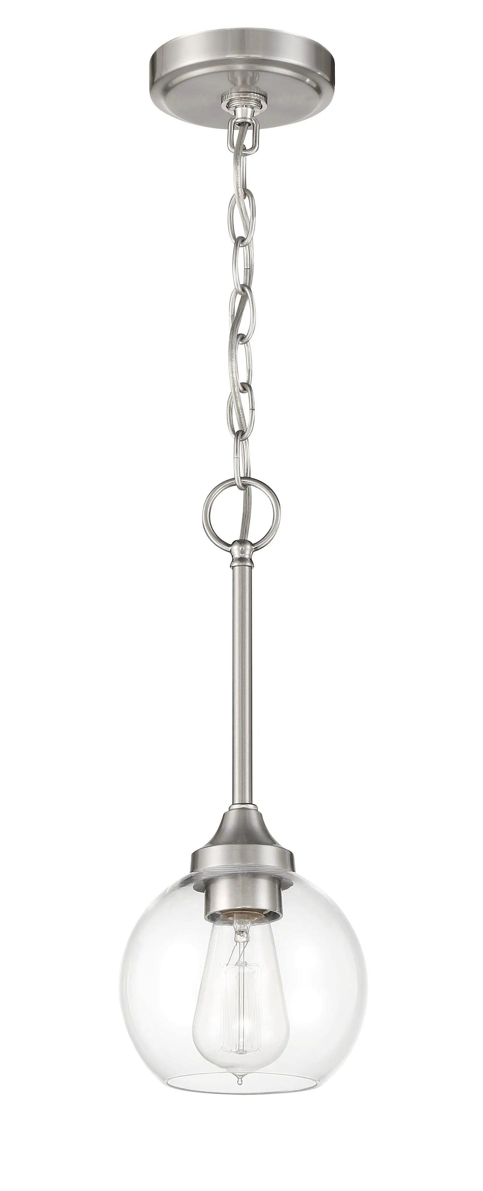 brushed polished nickel pendants