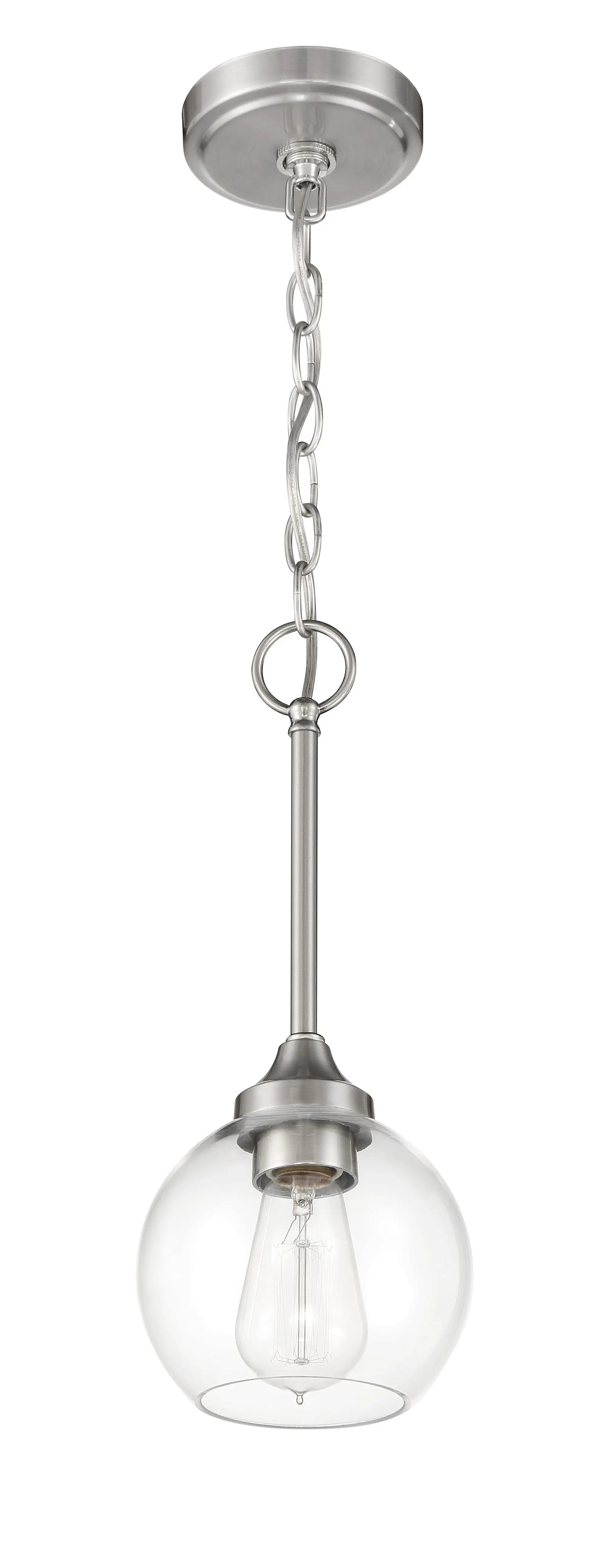 brushed polished nickel pendants