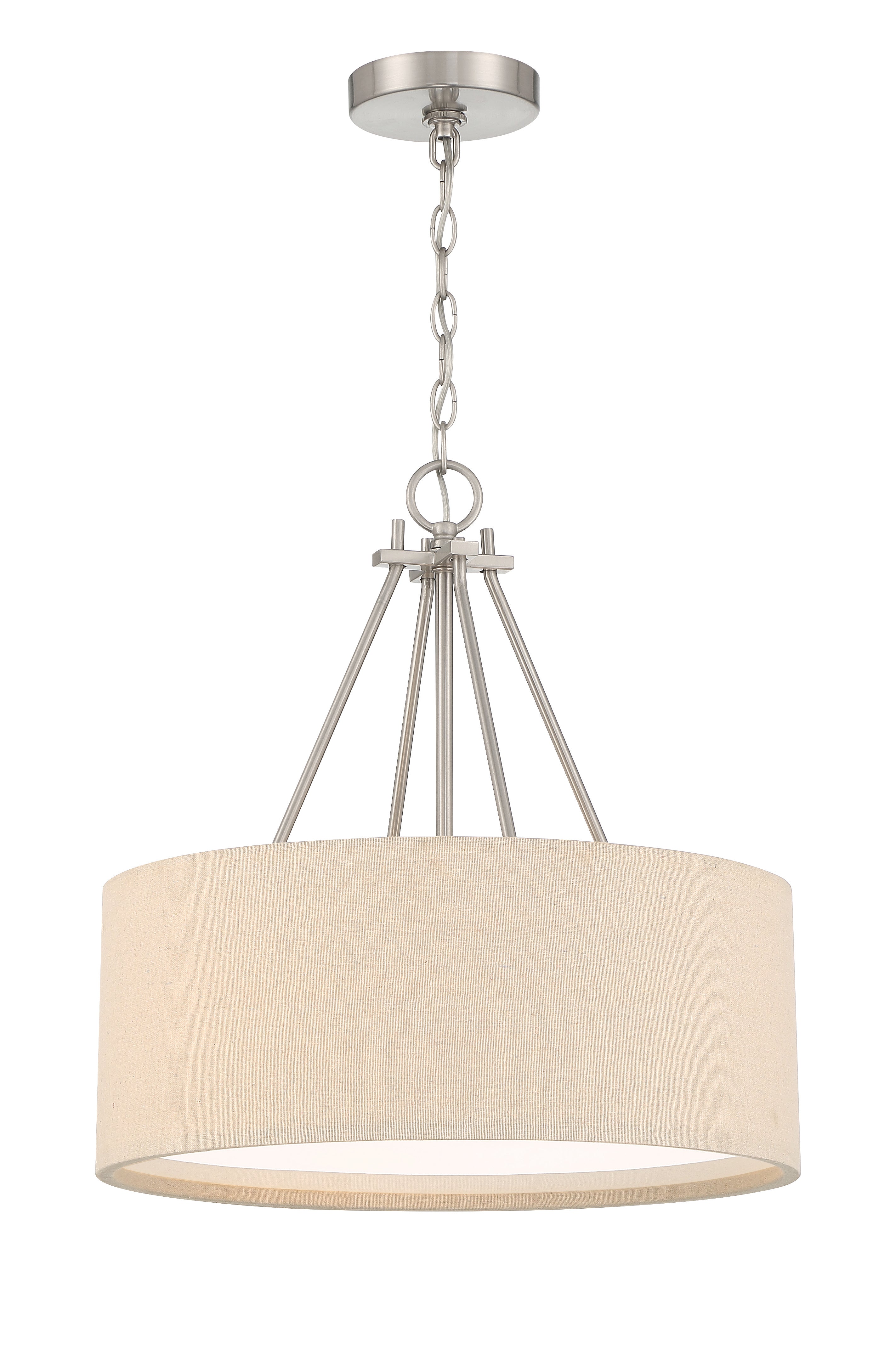 brushed polished nickel pendants