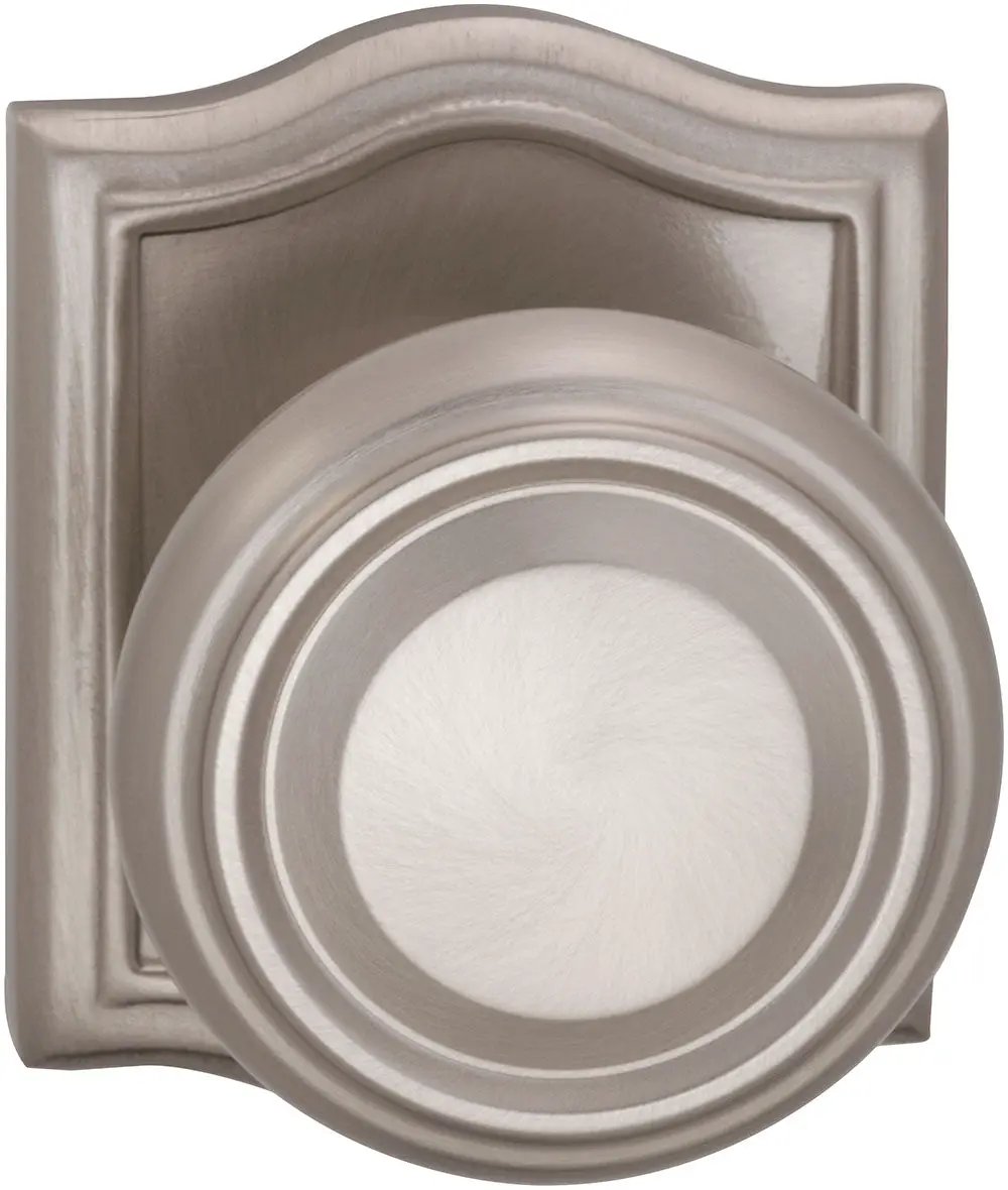 Omnia Prodigy Interior Traditional Knob Latchset with Arched Rose by Omnia