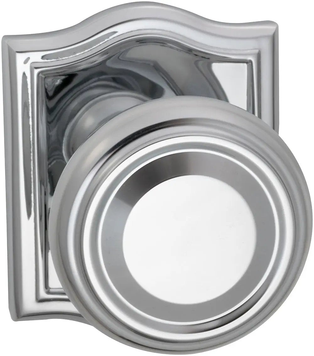 polished chrome knob