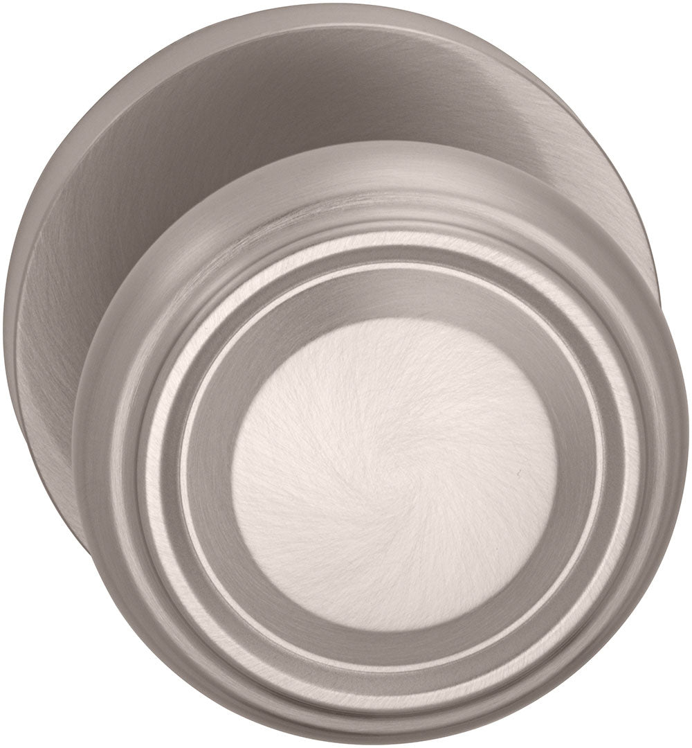 Omnia Prodigy Interior Traditional Knob Latchset with Modern Round Rose by Omnia