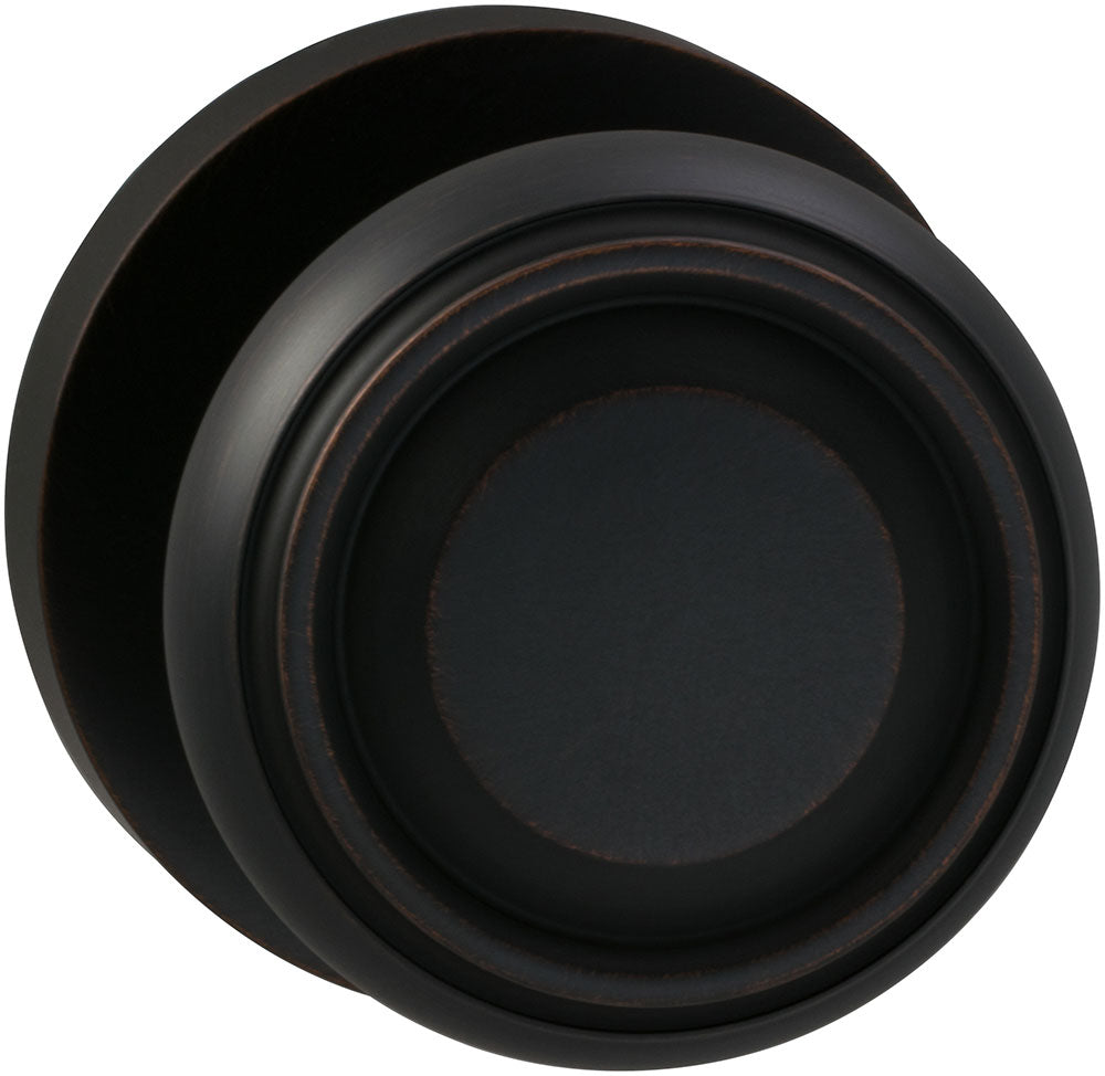 Omnia Prodigy Interior Traditional Knob Latchset with Modern Round Rose by Omnia