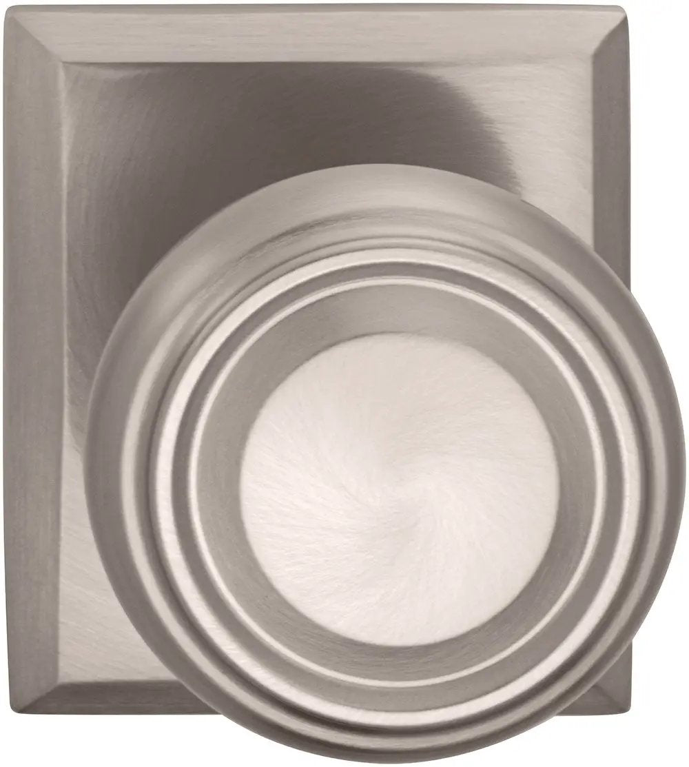 Omnia Prodigy Interior Traditional Knob Latchset with Rectangular Rose by Omnia