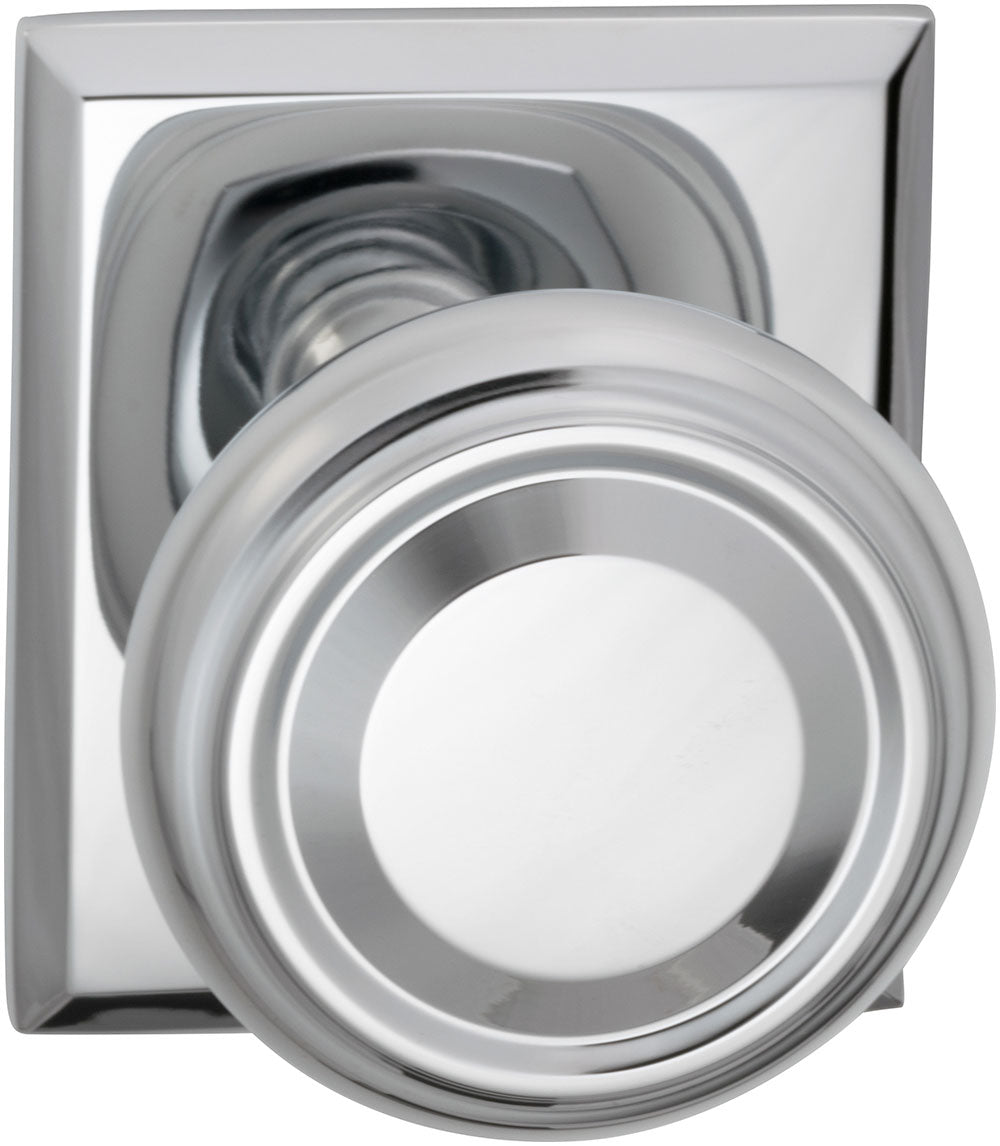 polished chrome knob