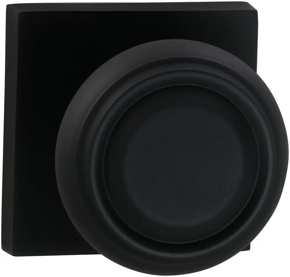 Omnia Prodigy Interior Traditional Knob Latchset with Square Rose by Omnia