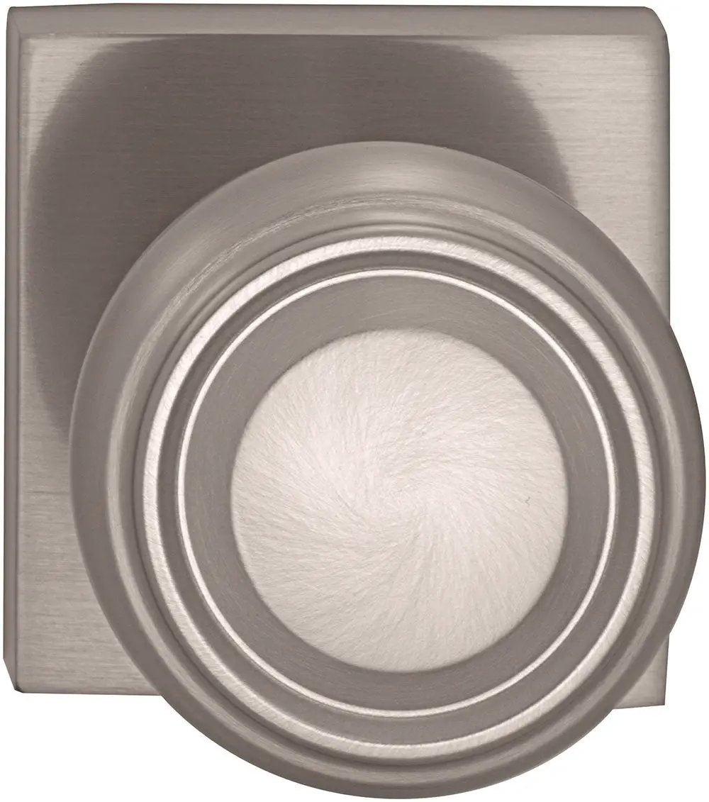 Omnia Prodigy Interior Traditional Knob Latchset with Square Rose by Omnia