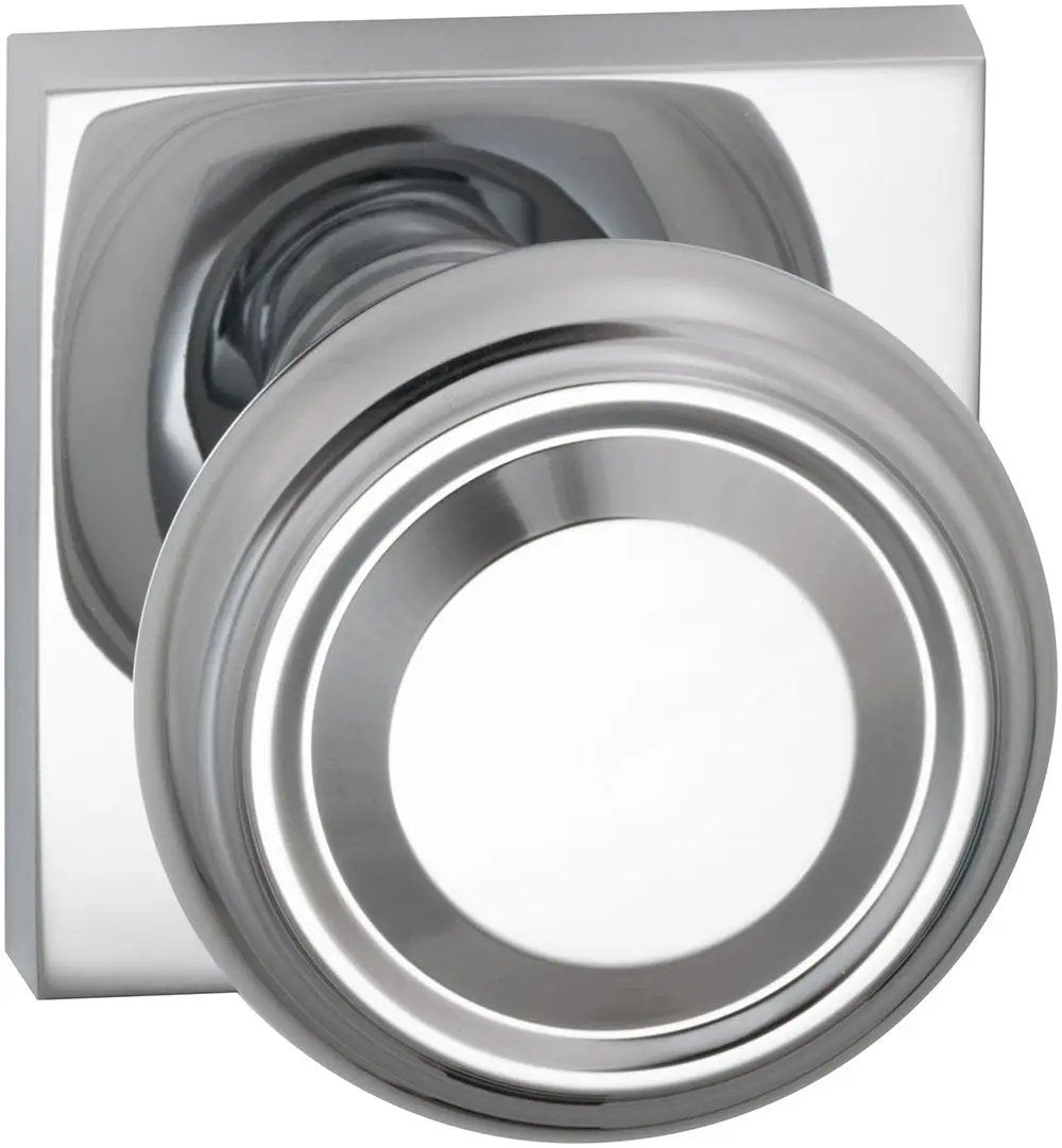 polished chrome knob