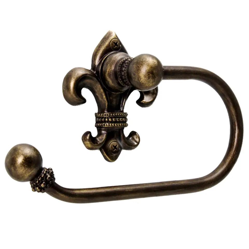antique brass toilet paper holder