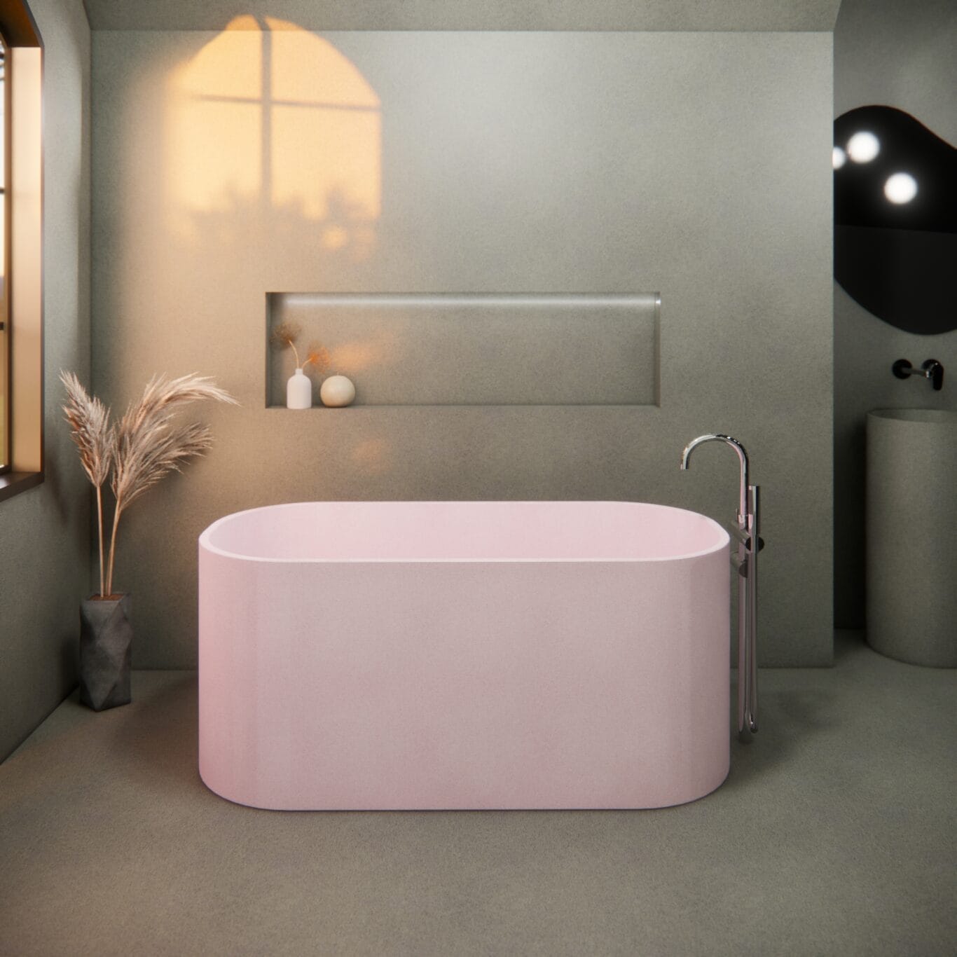 Balux Jasper Concrete Freestanding Bathtub