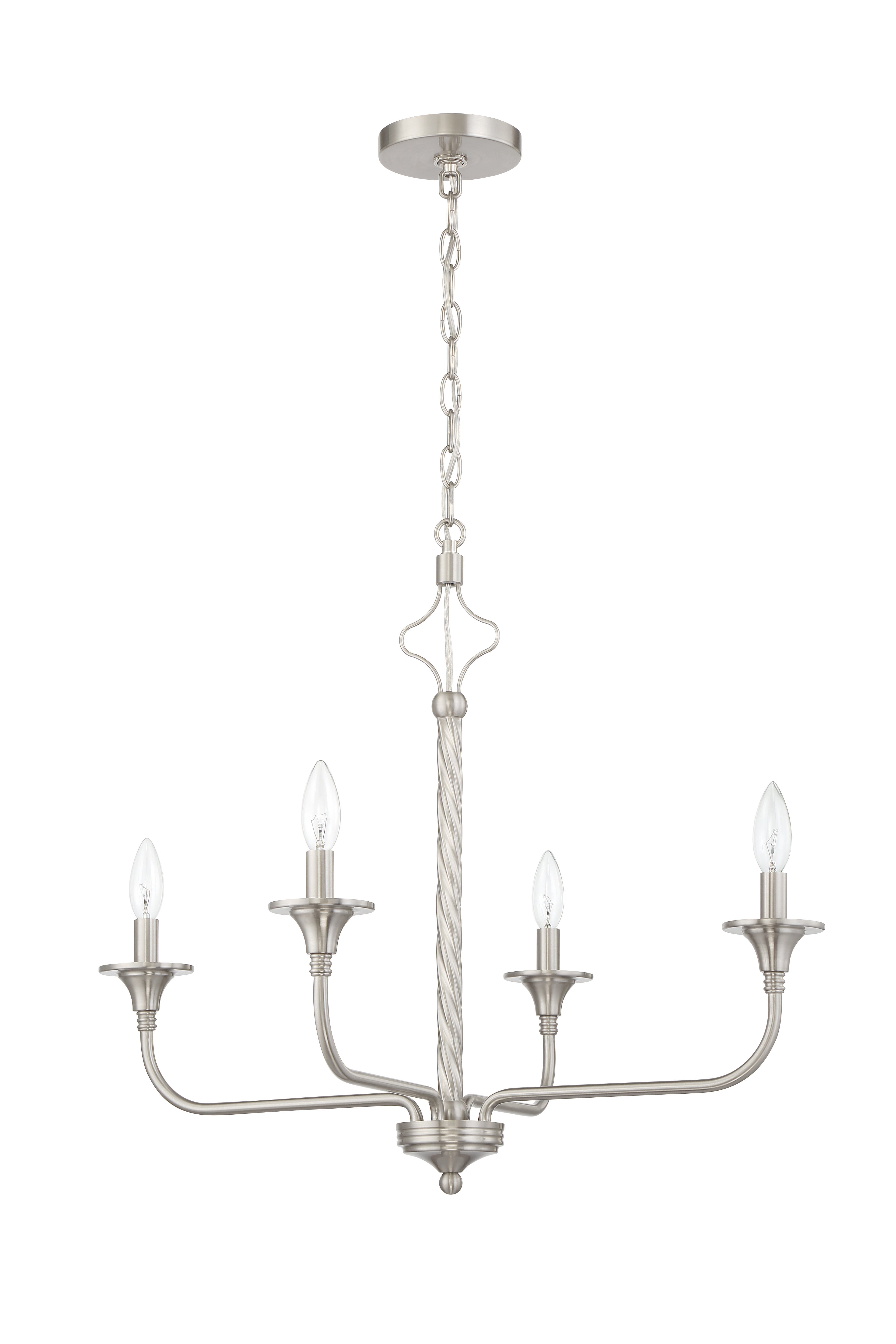 brushed polished nickel chandeliers
