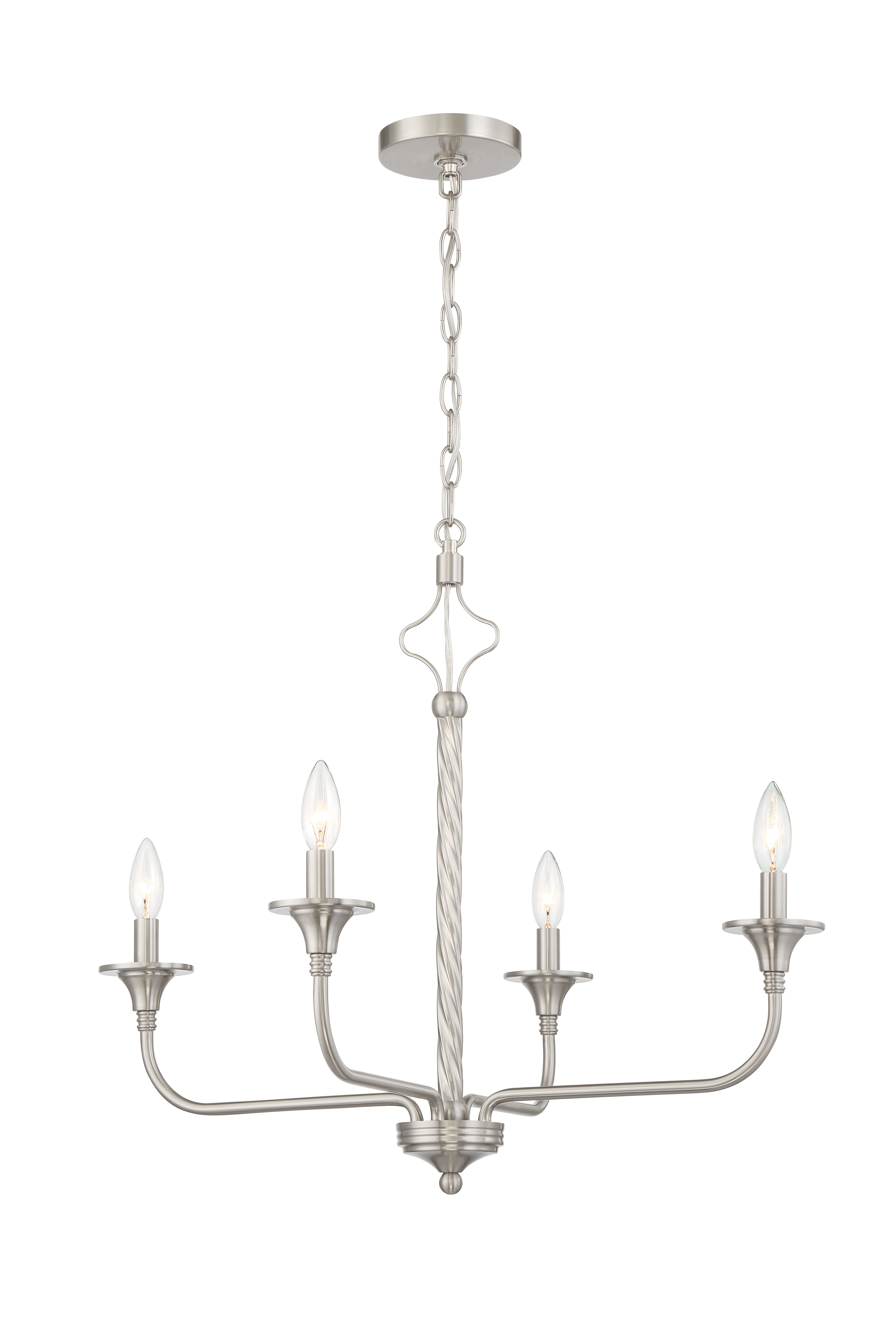 brushed polished nickel chandeliers