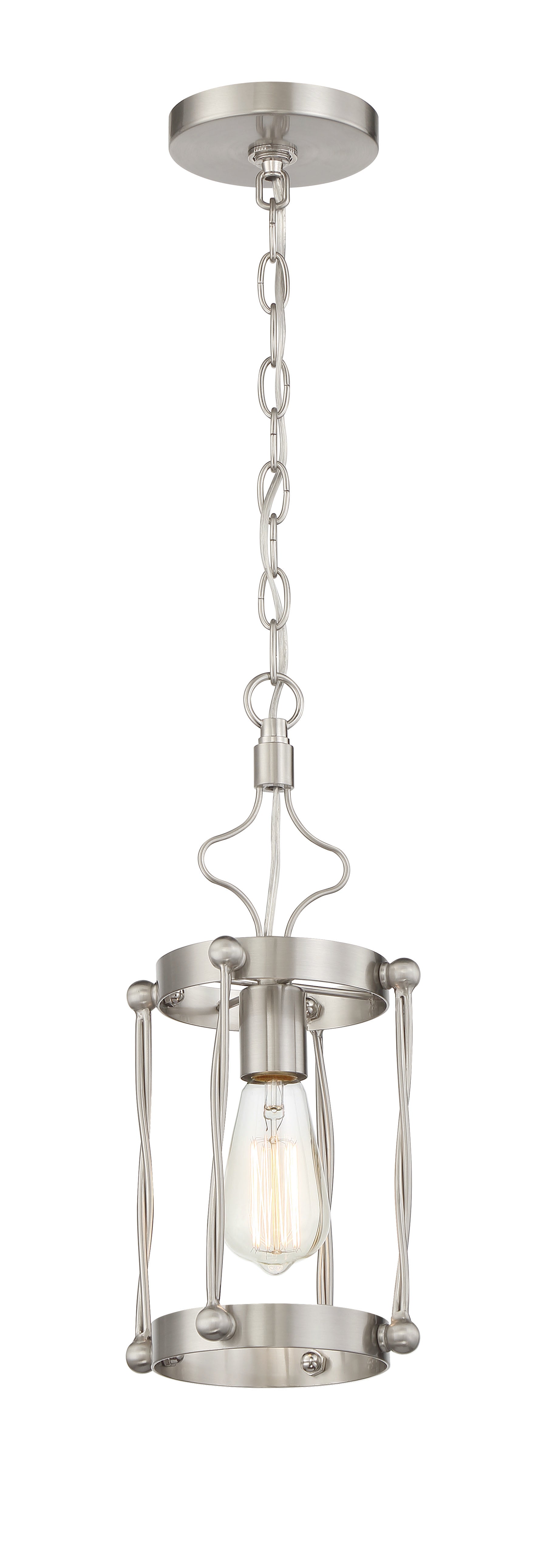 brushed polished nickel pendants