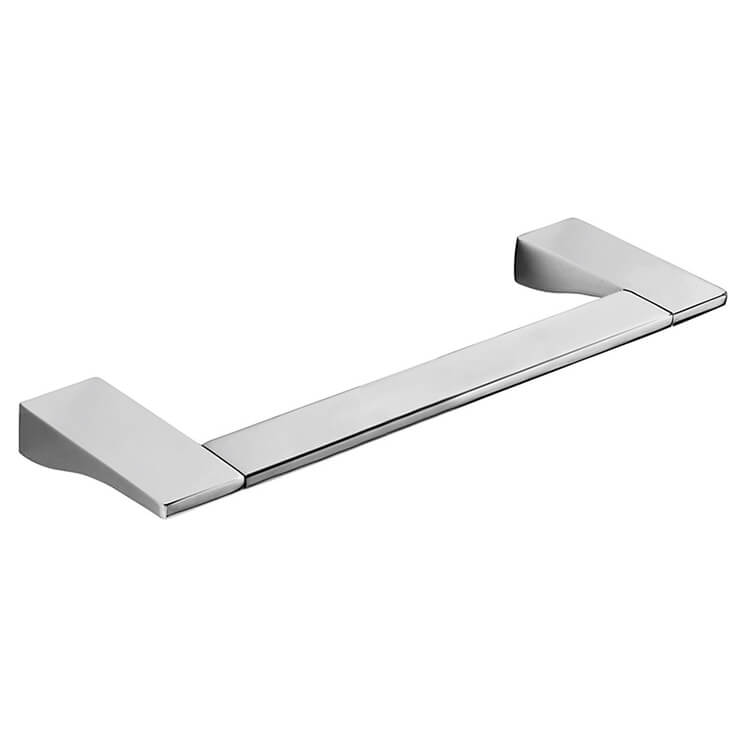 polished chrome towel bar