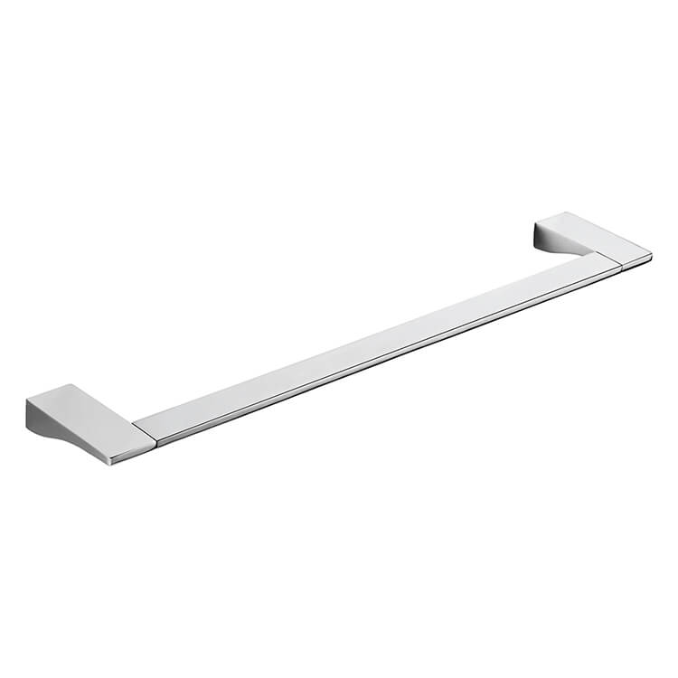 polished chrome towel bar