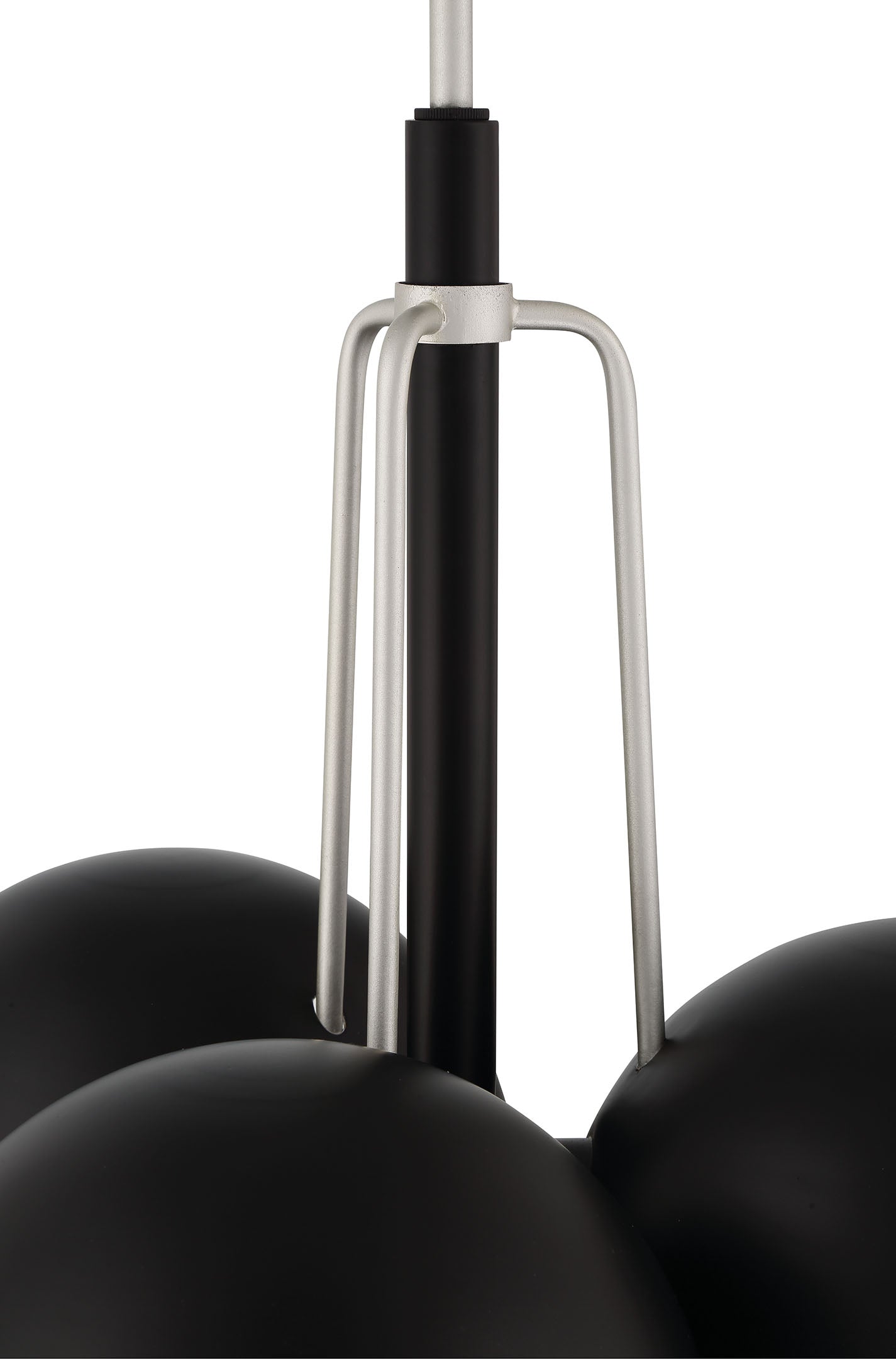 midnight/satin aluminum chandeliers