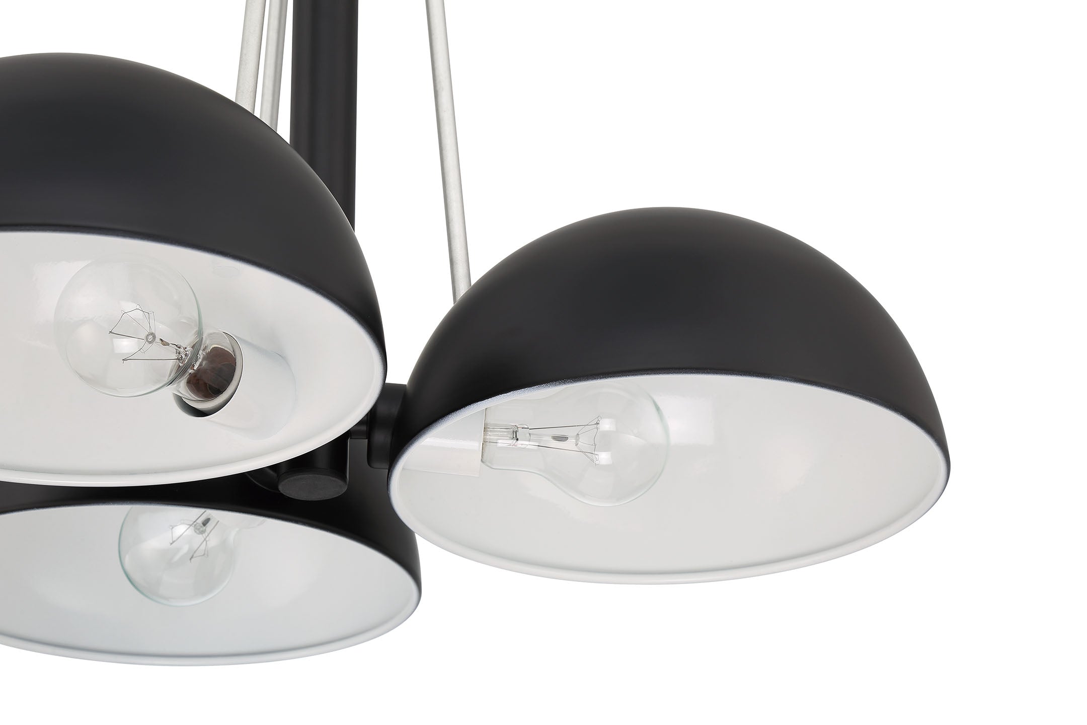 midnight/satin aluminum chandeliers