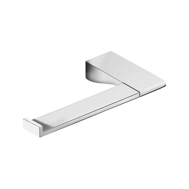 polished chrome toilet paper holder
