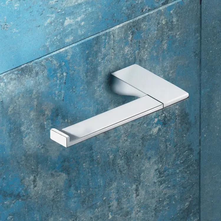 polished chrome toilet paper holder