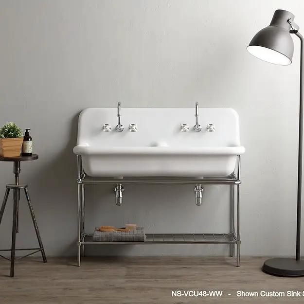 white bottom whie top bathroom sink