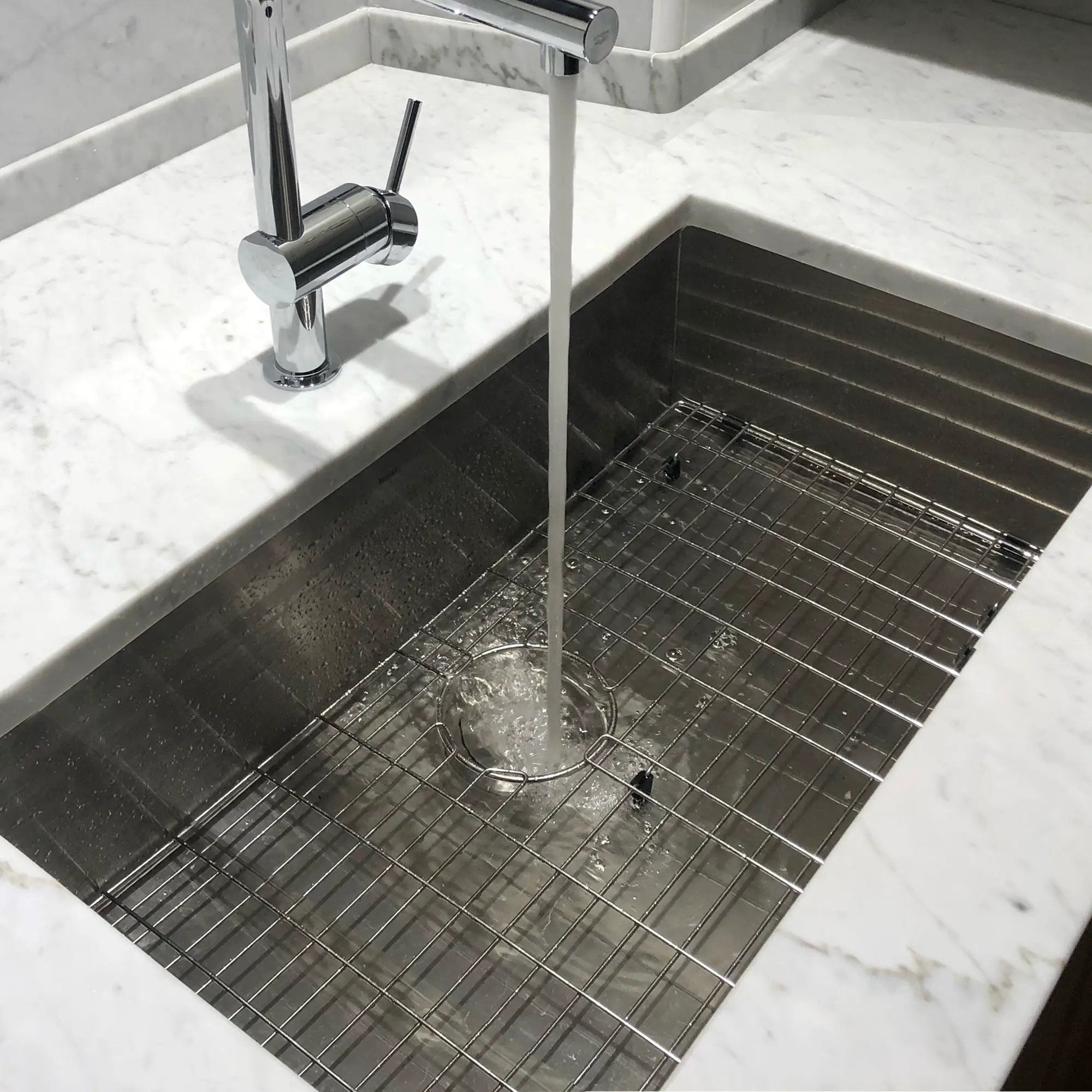 silver kitchen sink