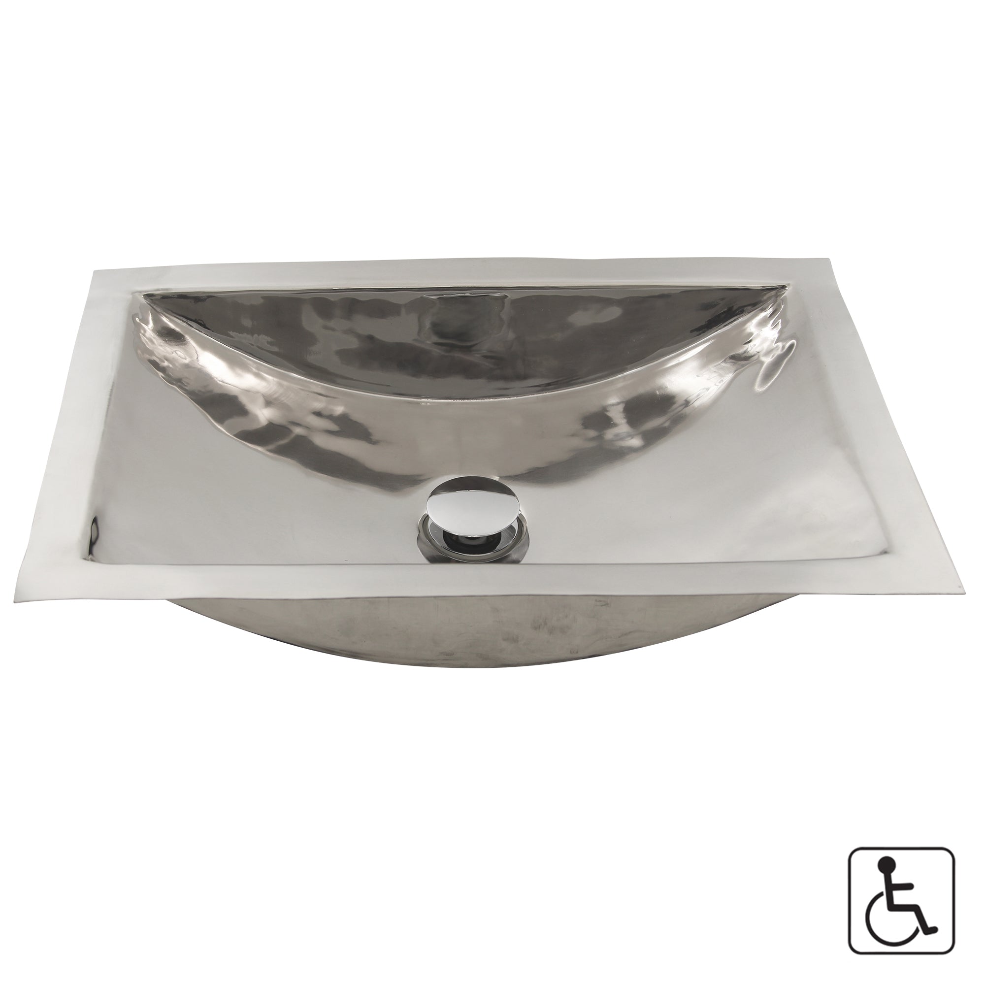 silver bathroom sink