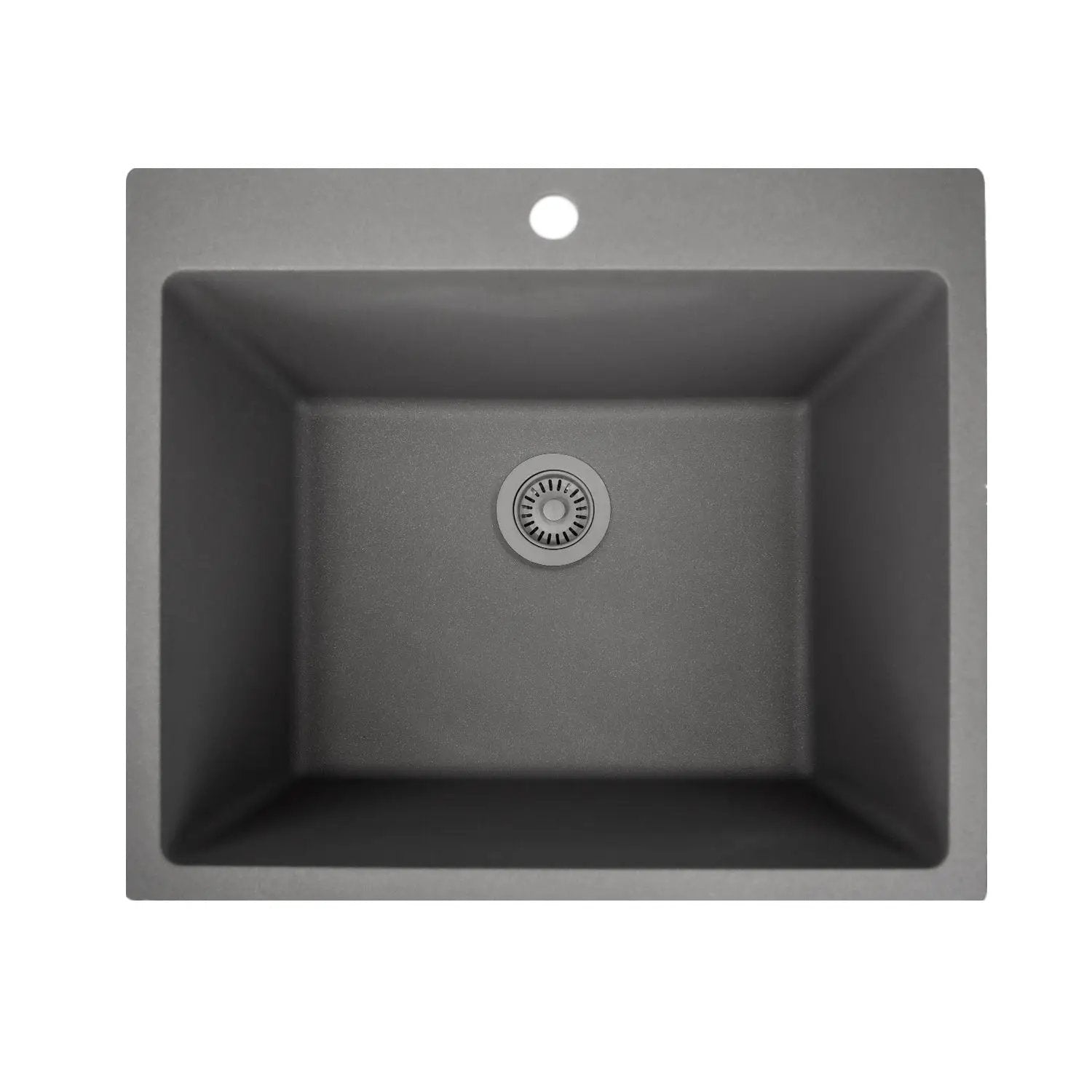 Nantucket Sinks 12 inch Single Bowl Dualmount Granite Composite Laundry Sink by Nantucket