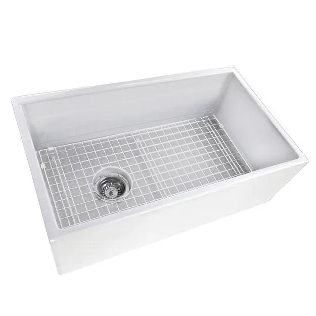 white kitchen sink