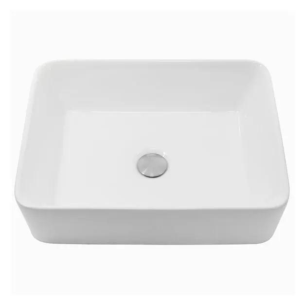white bathroom sink