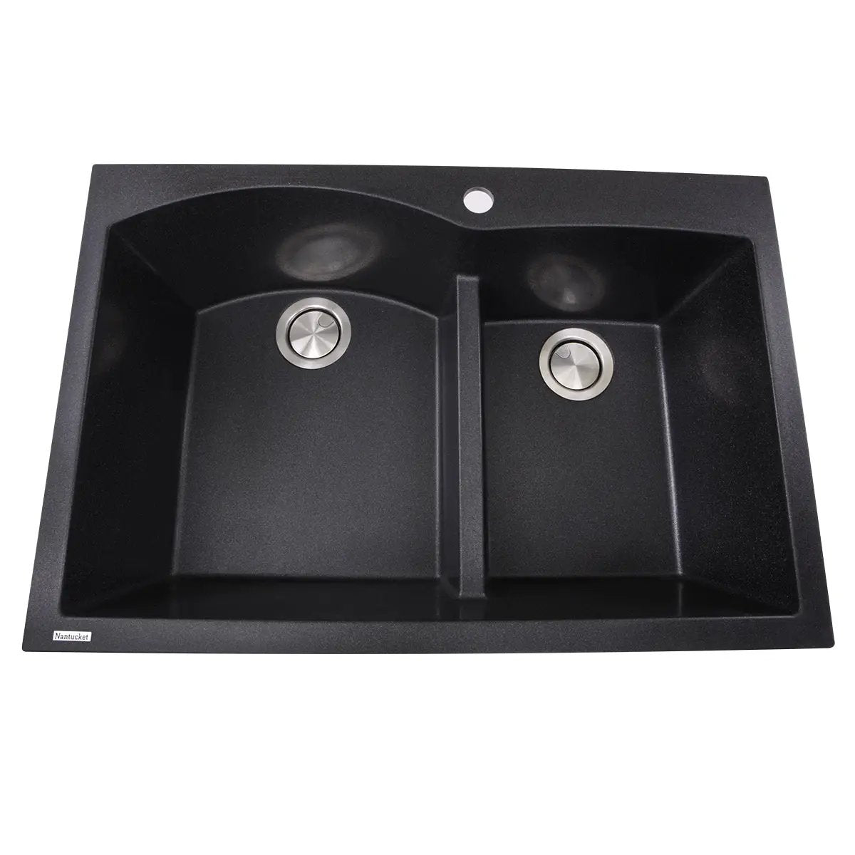 black kitchen sink