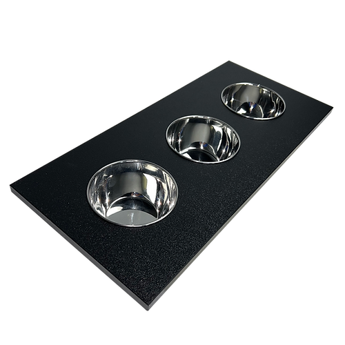 black condiment tray