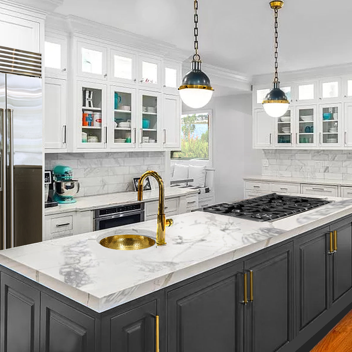 polished bathroom sink