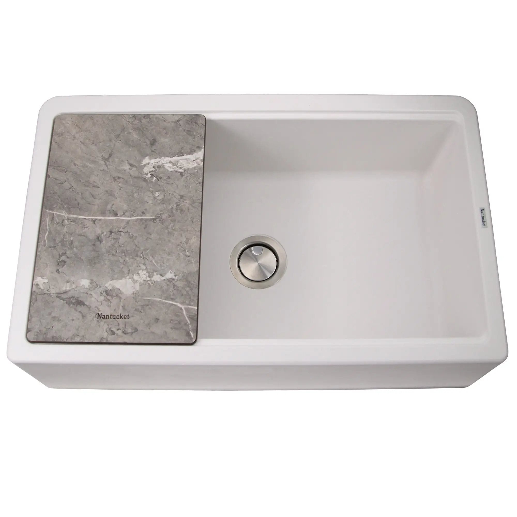 white kitchen sink