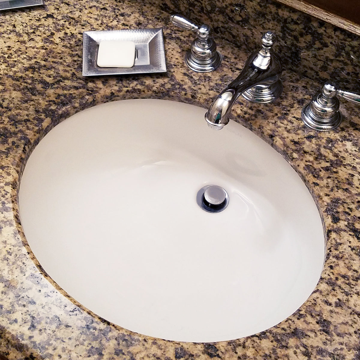 white bathroom sink