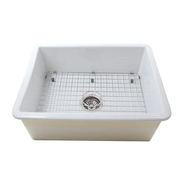 white bathroom sink