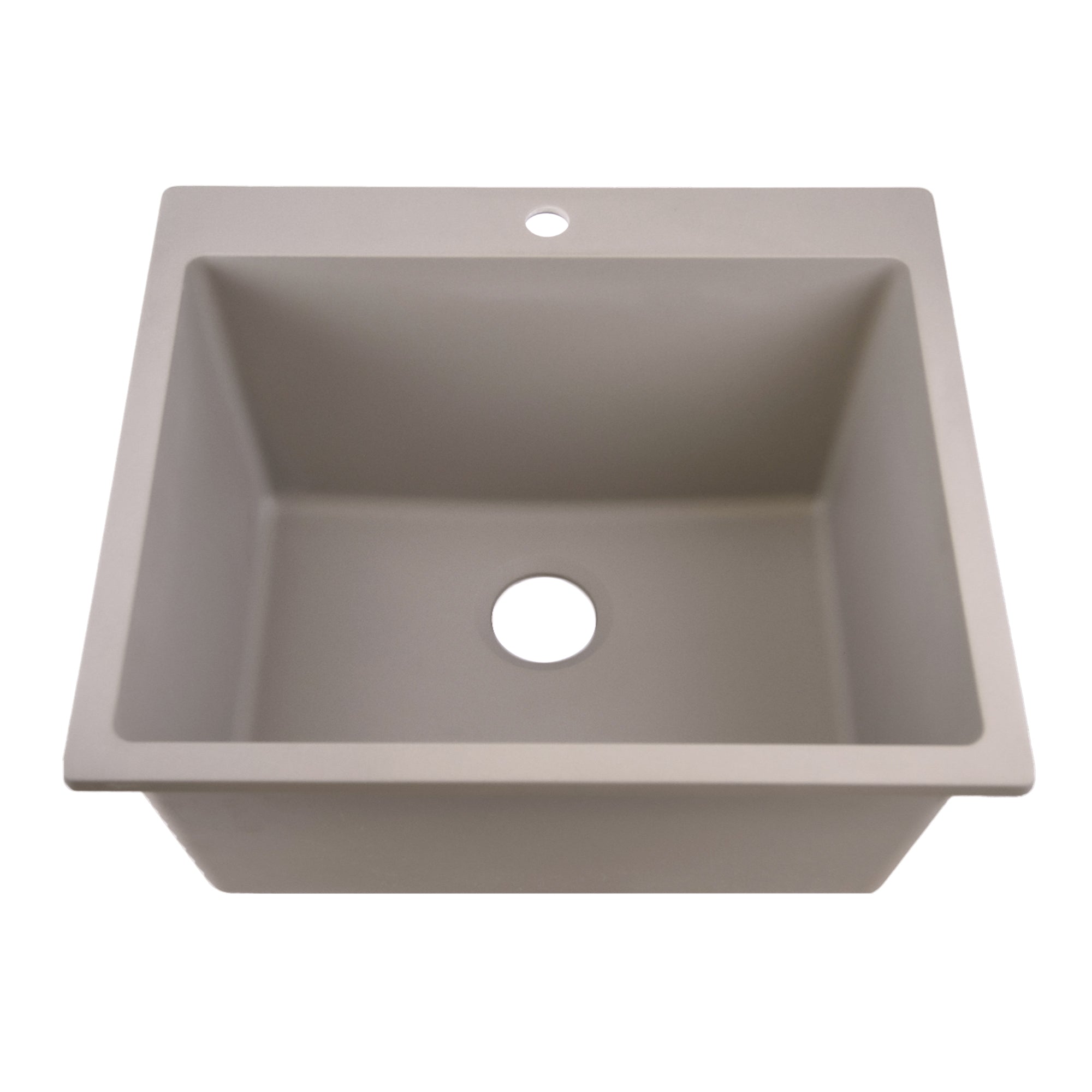 Nantucket Sinks 12 inch Single Bowl Dualmount Granite Composite Laundry Sink
