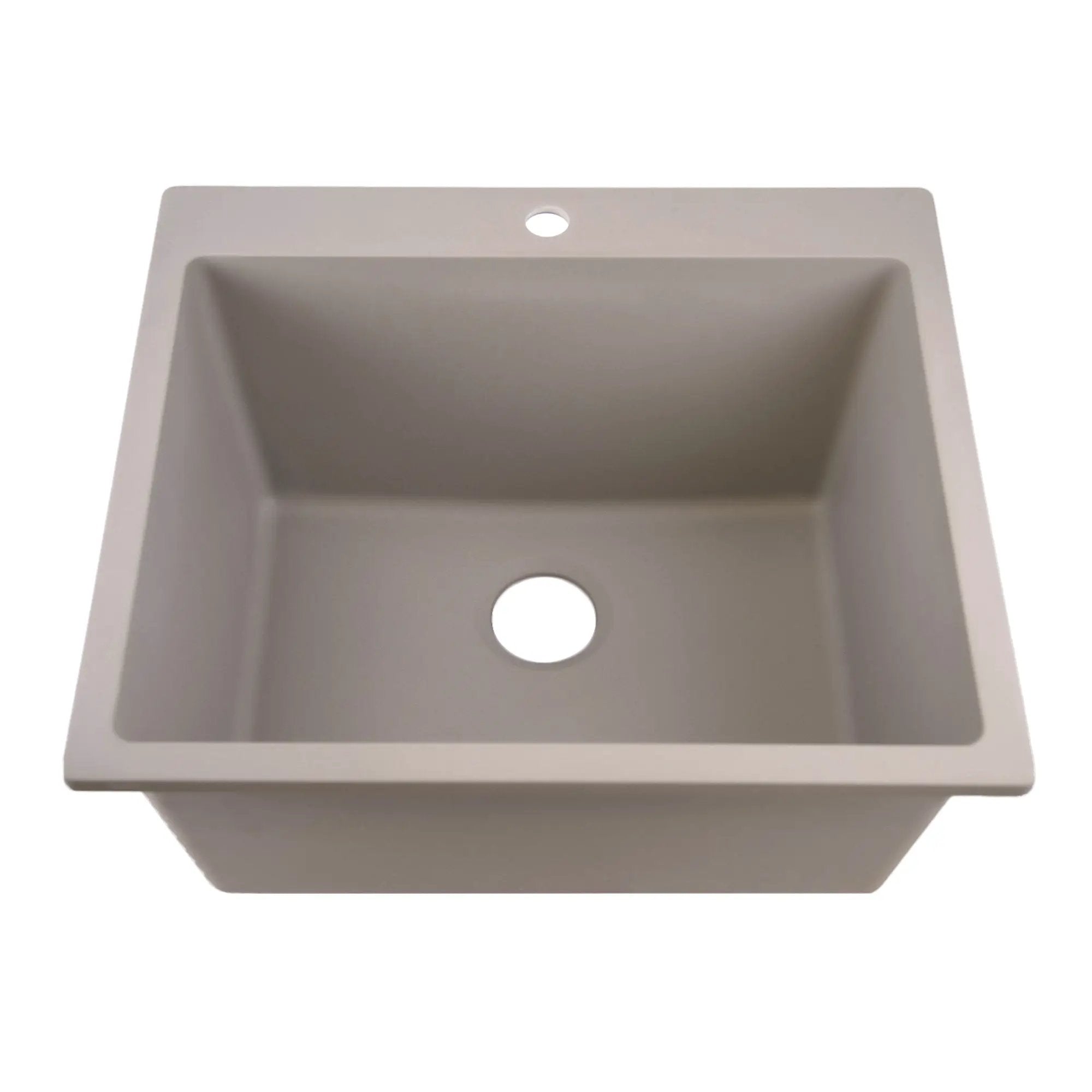 Nantucket Sinks 12 inch Single Bowl Dualmount Granite Composite Laundry Sink by Nantucket