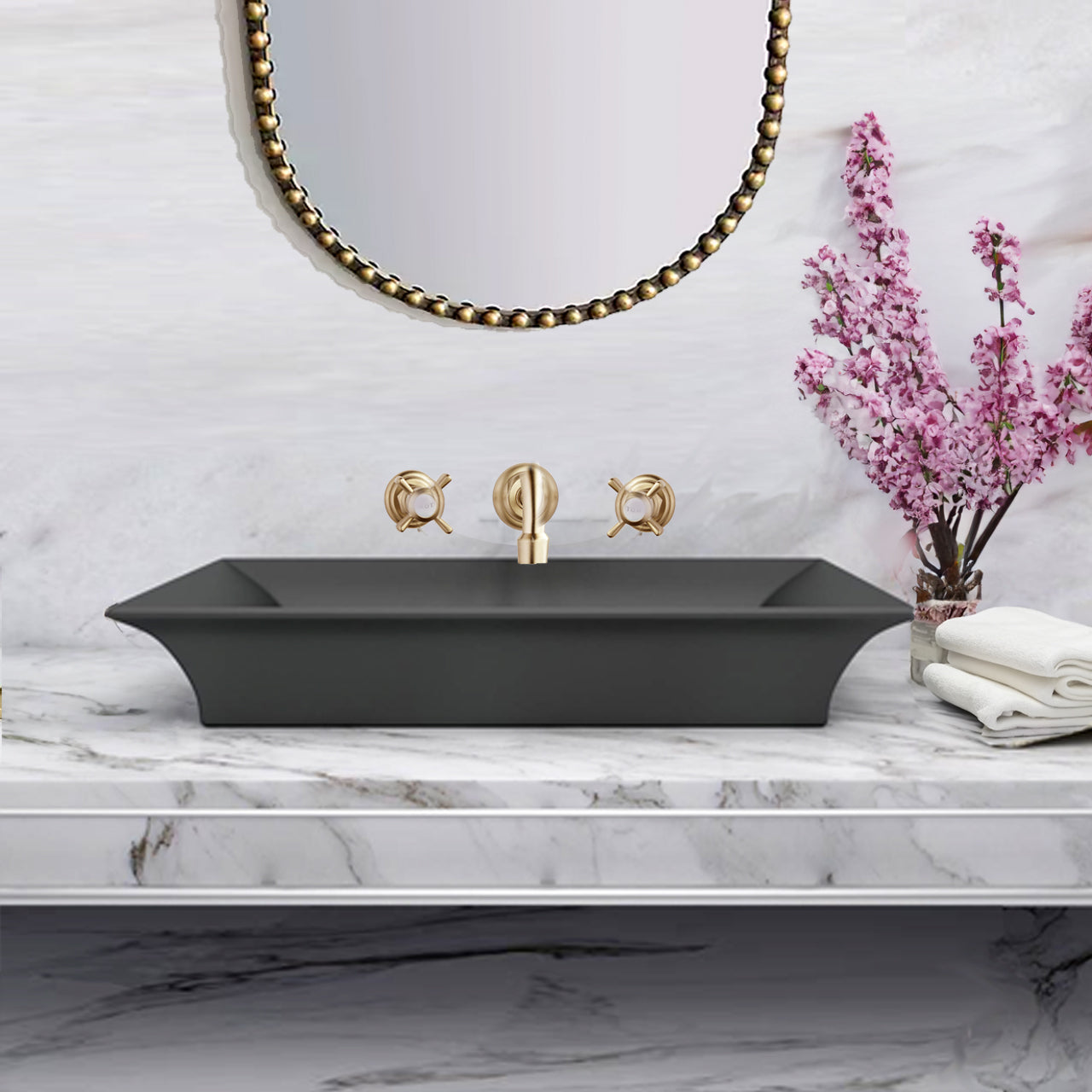 concrete bathroom sink